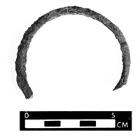 BCES 0596B/1984<br>outer diameter=6.8 cm
inner diameter=5.6 cm
shaft height=0.5 cm
shaft width=0.5 cm
unclear if decorated